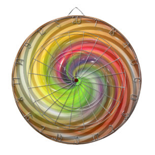 Abstrakte Candy Art Dartscheibe