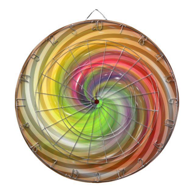 Abstrakte Candy Art Dartscheibe (vorne)