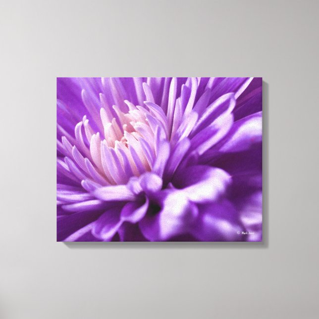 Abstrakte Canvas mit Blumenmuster Leinwanddruck (Vorderseite)