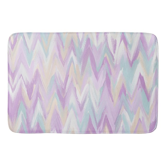Abstrakte Chevrons Badematte (Vorderseite)
