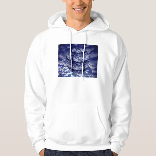 Abstrakte Cloud-3D-Kugel Hoodie (Vorderseite)