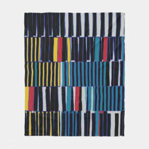Abstrakte Collage asymmetrisches Muster. Pinselstr Fleecedecke