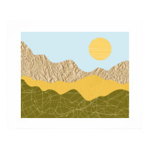 Abstrakte Collage-Landschaft