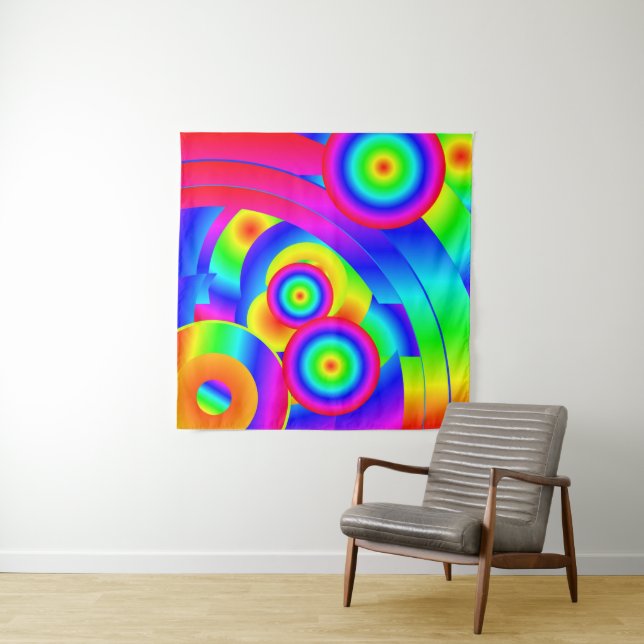 Abstrakte Comet-Tapestry Wandteppich (Beispiel)