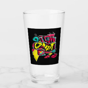Abstrakte Comicen Graffiti Text grunge städtische Glas