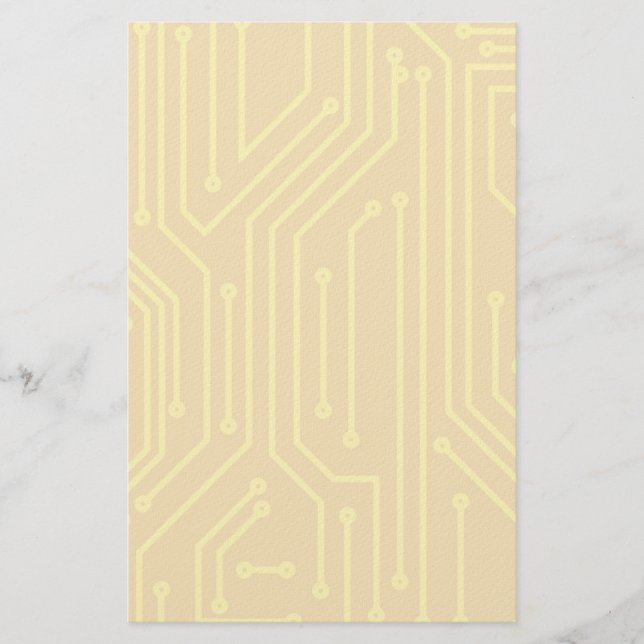 Abstrakte Computerausrüstung Briefpapier (Vorderseite)