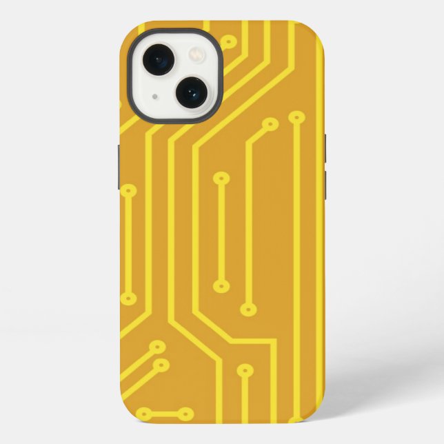 Abstrakte Computerausrüstung iPhone Hülle (Rückseite)