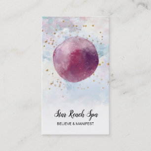 *~* Abstrakte Cosmo Stars Sky Watercolor Universum Visitenkarte