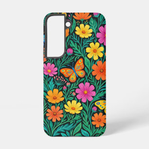 Abstrakte Cosmos-Blumen-Samsung-Hüllen Samsung Galaxy Hülle