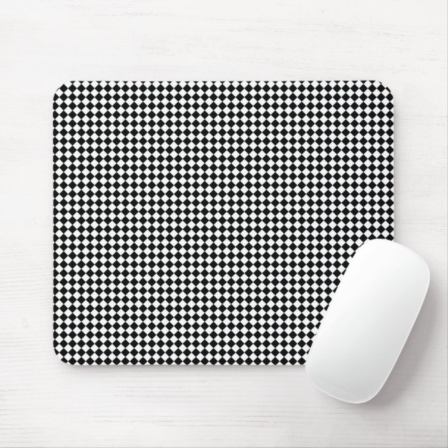 Abstrakte Cubes Schwarzweiß gestreift Mousepad (Mit Mouse)