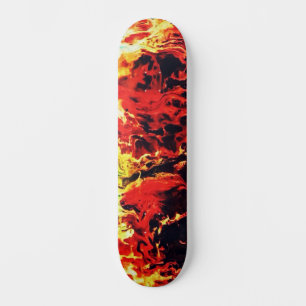 Abstrakte Custom Street Art Inspiriert Feuerwirbel Skateboard