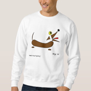 Abstrakte Dackel Dog Mens Sweatshirt