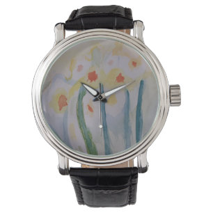 Abstrakte Daffodien Armbanduhr