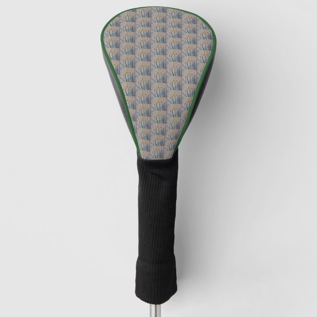 Abstrakte Daffodien Golf Headcover (Vorderseite)