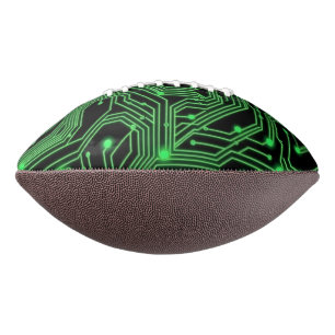 Abstrakte Darstellung der grünen Schalttafel Football