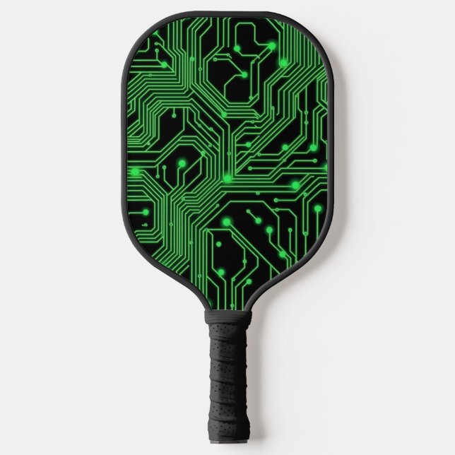 Abstrakte Darstellung der grünen Schalttafel Pickleball Schläger (Vorderseite)