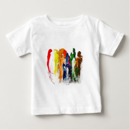 Abstrakte Darstellung menschlicher Figuren in Bewe Baby T-shirt