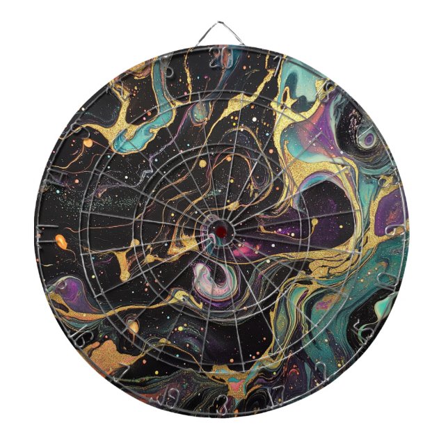Abstrakte Dartboard Dartscheibe (vorne)