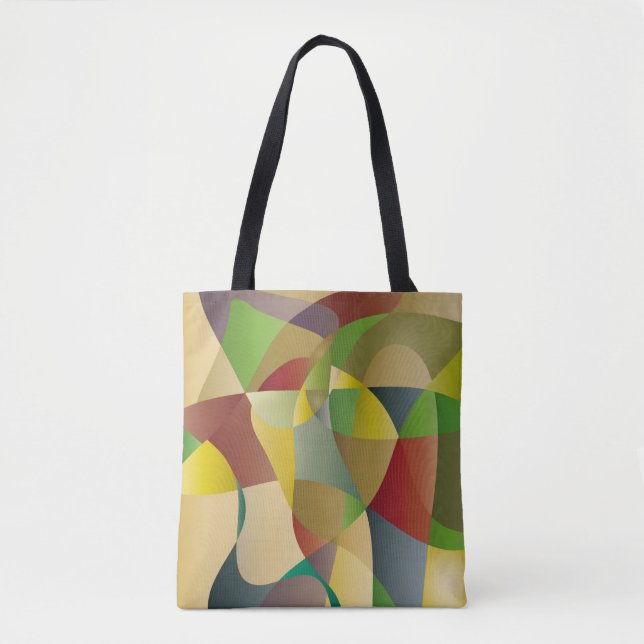 Abstrakte dekorative farbenfrohe Hintergrundabstra Tasche (Vorderseite)