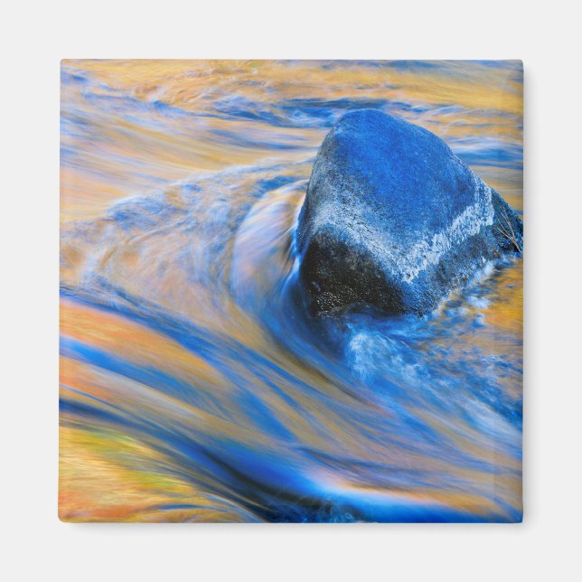 Abstrakte der Herbstfarben Magnet (Vorne)