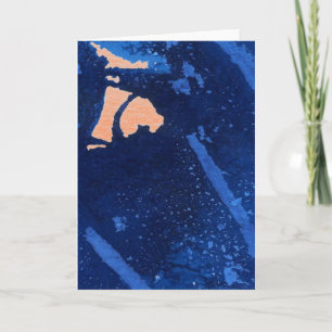 Abstrakte Design-Grußkarte "Deep Waters #4" Karte