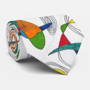 Abstrakte Design-Krawatte "Boomerangs" Krawatte