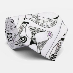Abstrakte Design-Krawatte "Dancing Hen" Krawatte