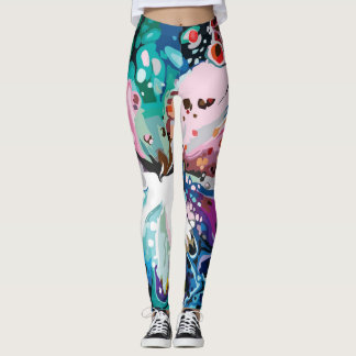 Abstrakte Design-Marmor-Muster Leggings