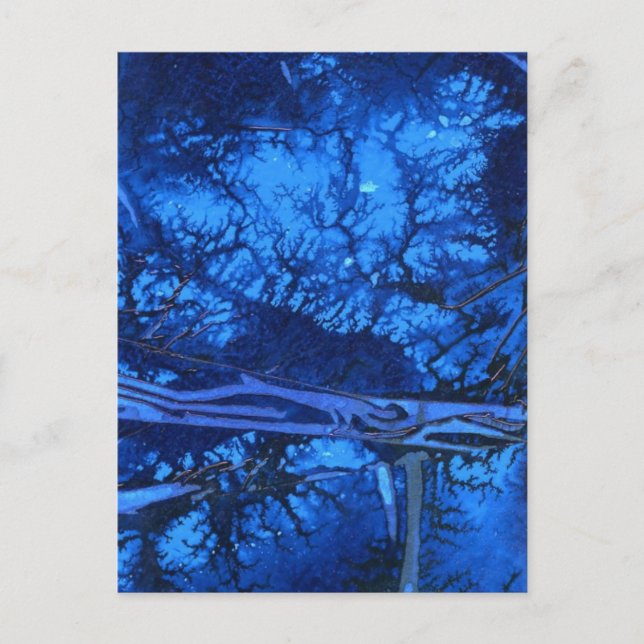 Abstrakte Design-Postkarte "Deep Waters #3" Postkarte (Vorderseite)