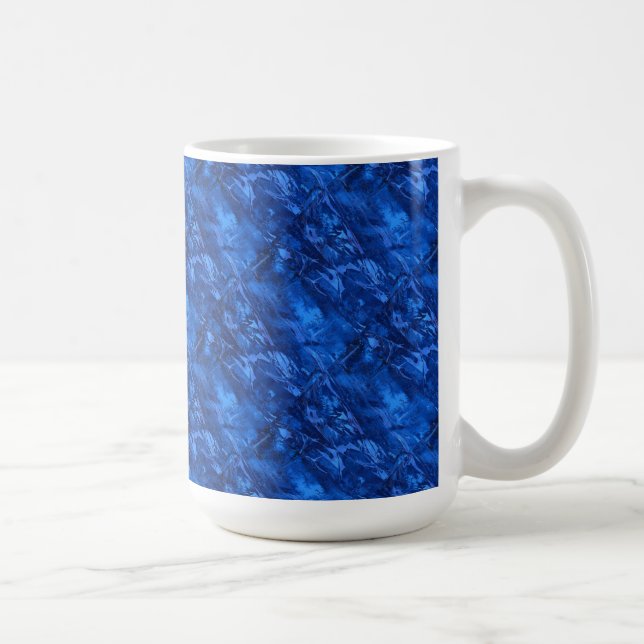 Abstrakte Design-Tasse "Deep Waters #5 Tiled" Kaffeetasse (Rechts)