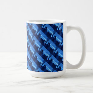 Abstrakte Design-Tasse "Frozen Ridge #2 Tiled" Kaffeetasse