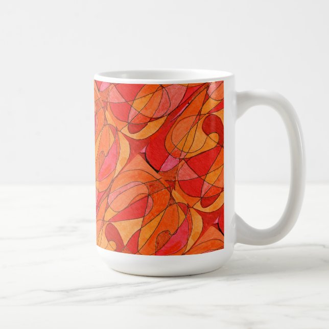 Abstrakte Design-Tasse "Hot Spot Tiled" Kaffeetasse (Rechts)