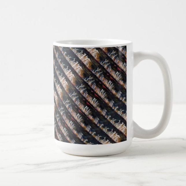 Abstrakte Design-Tasse "Silent Thunder 2 Tiled" Kaffeetasse (Rechts)