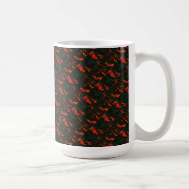 Abstrakte Design-Tasse "Sumpffeuergeflecht" Kaffeetasse (Rechts)