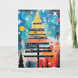Abstrakte Design-Urlaubskarte Feiertagskarte