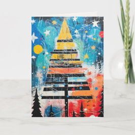 Abstrakte Design-Urlaubskarte Feiertagskarte