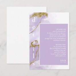 Abstrakte Details-ID990 für Lux Ink Lavender Begleitkarte