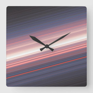 abstrakte Diagonale 2 Quadratische Wanduhr