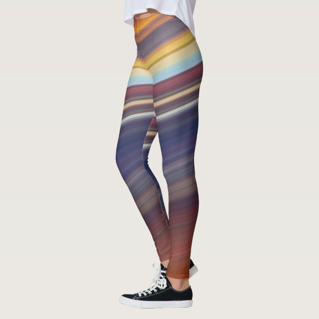 abstrakte diagonale Leggings (Links)