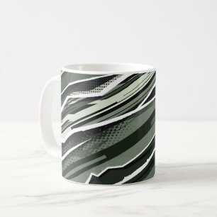 Abstrakte diagonale Streifen Kaffeetasse
