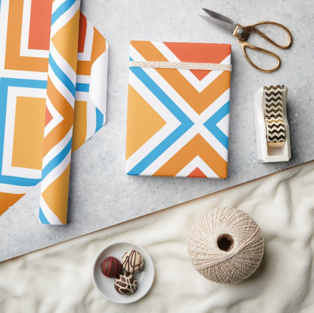 Abstrakte diamantengeometrische geschenkpapier (Basteln)