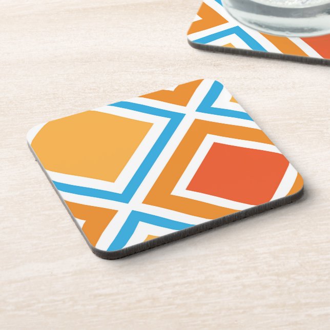 Abstrakte diamantengeometrische getränkeuntersetzer (Linke Seite)