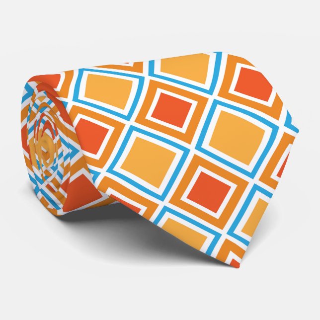 Abstrakte diamantengeometrische krawatte (Gerollt)