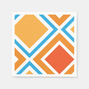 Abstrakte diamantengeometrische serviette