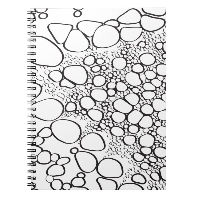 Abstrakte Digitalarbeit 10 Notizblock (Vorderseite)