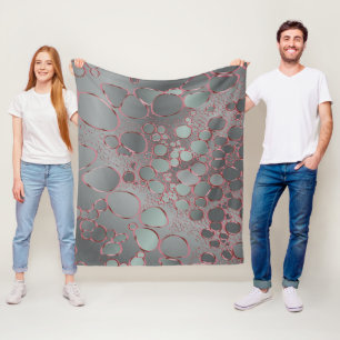 Abstrakte Digitalarbeit 3 Fleecedecke