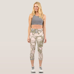 Abstrakte Digitalarbeit 5 Capri Leggings