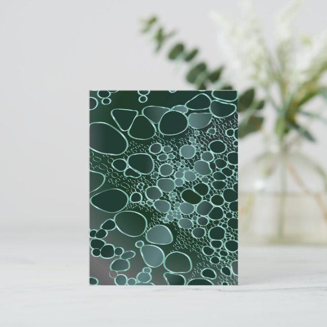 Abstrakte Digitalarbeit 9 Feiertagspostkarte (Stehend Vorderseite)