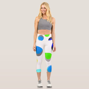 Abstrakte digitale Elektronik Moderne Kunst Capri Leggings