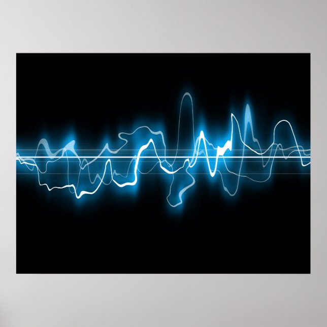 Abstrakte digitale Kunst Poster (Vorne)